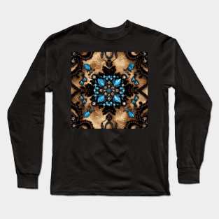 Blue crystals Long Sleeve T-Shirt